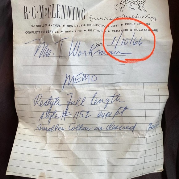 TRUE VINTAGE Revillon Freres Authentic Fur Coat - Picture 8 of 9